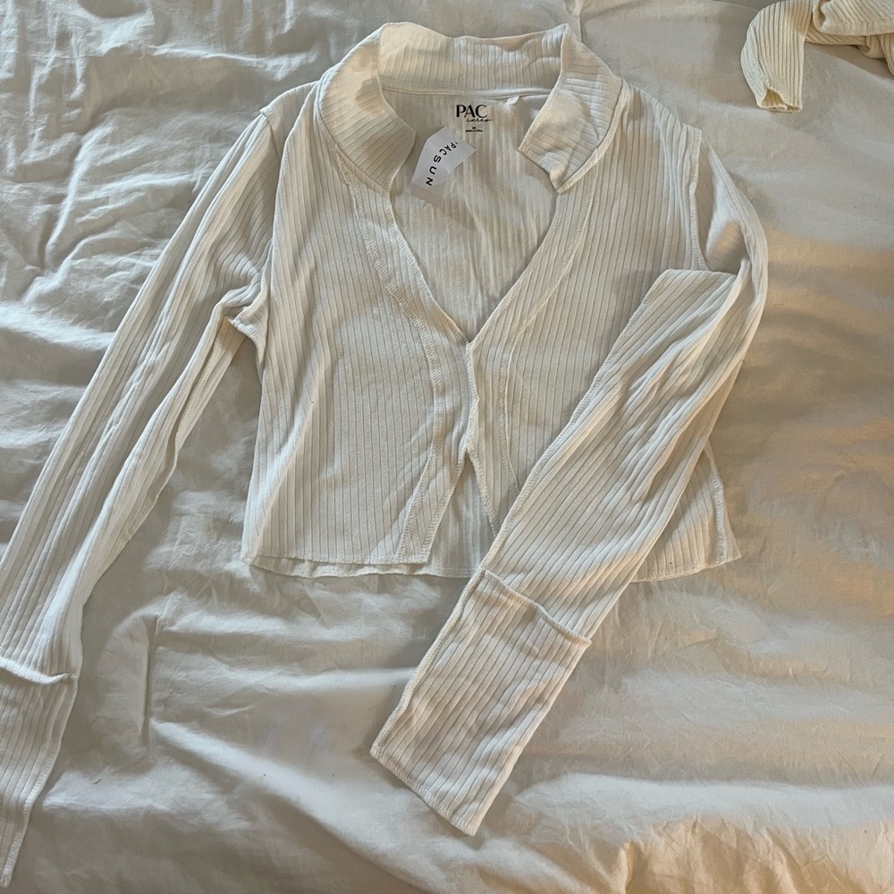 PacSun White long sleeve shirt